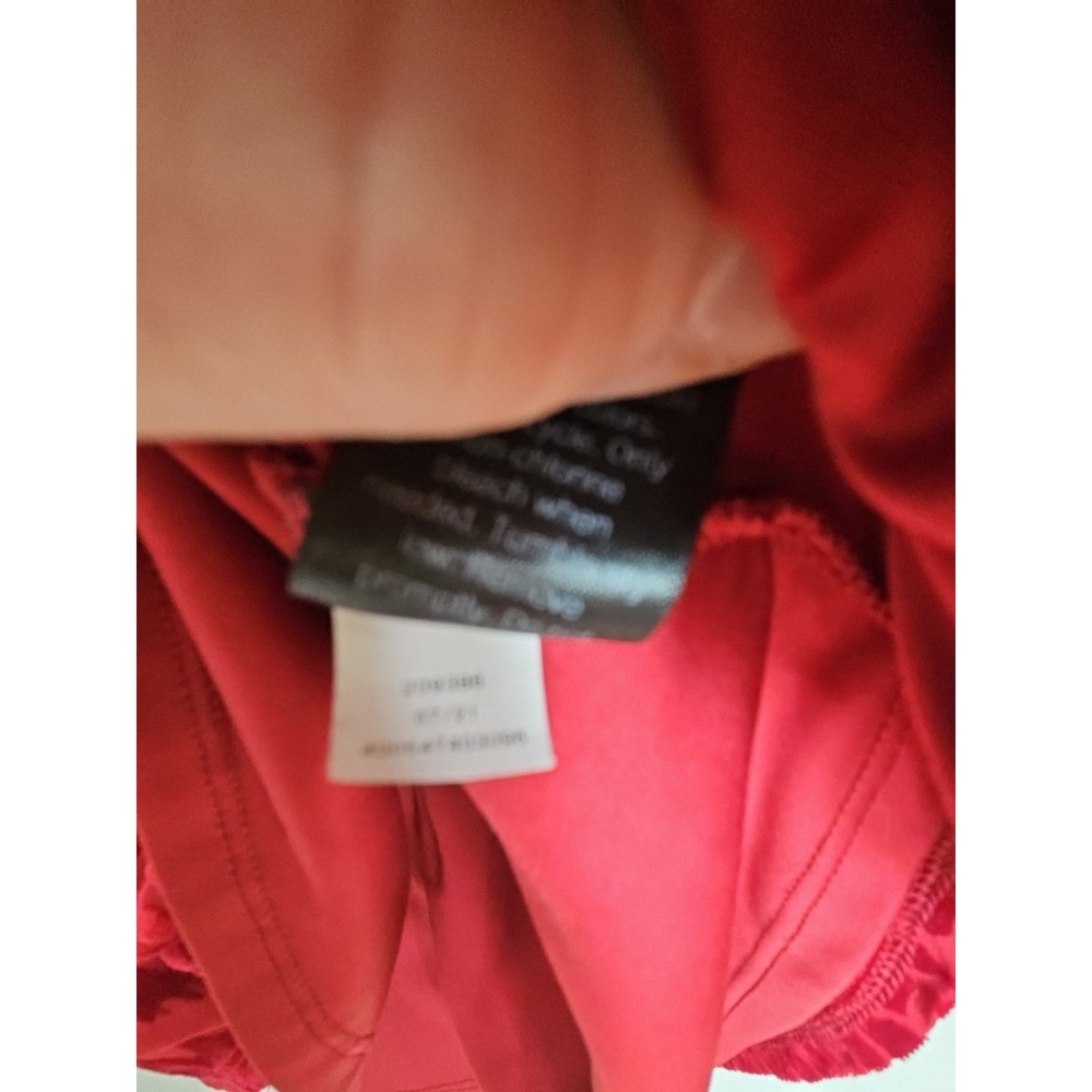 Simply Vera Wang Top Red Velvet Burnout M Whimsigoth Vamp Animal Print Y2k 90's - Picture 5 of 12